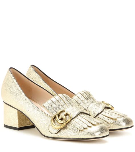 gucci gold pumps|gucci pumps nordstrom.